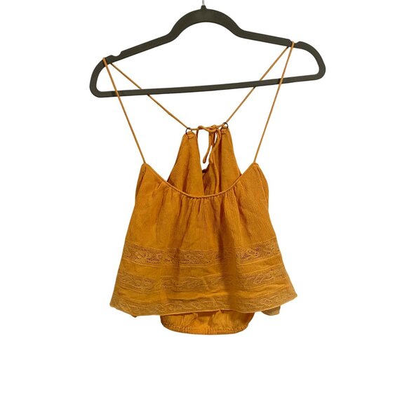 Free People Home Again Crop Cami‎ Orange Size XS - Picture 1 of 11